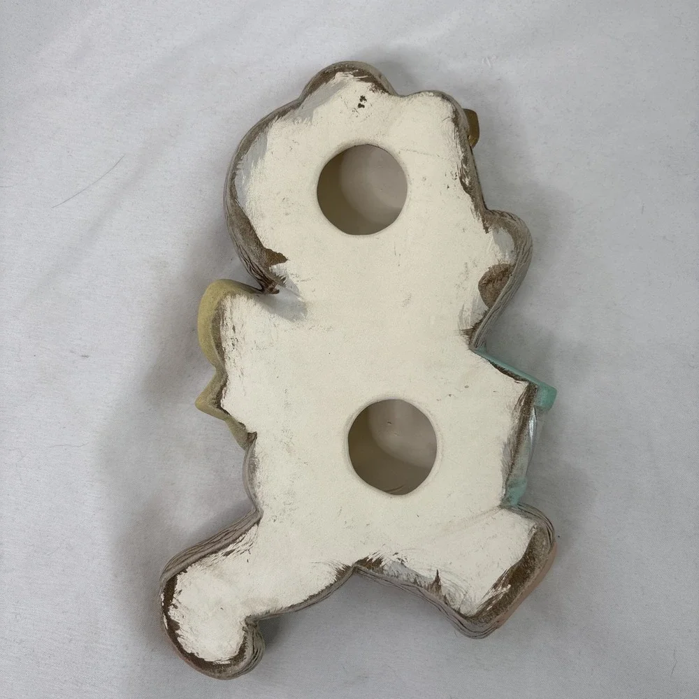 Set Of 3 Vintage 1985 Macky Molds Ceramic Band Bears Wall Hangings Nursery Decor